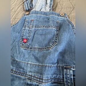 Dickie’s women’s Blue Denim Overalls XS